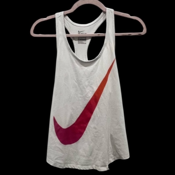 Nike White Dri-FIT Tank Top - Picture 1 of 2